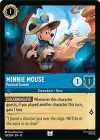 Minnie Mouse - Practical Traveler - Wilds Unknown - Disney Lorcana card