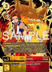 Agumon (Rare Pull) - Starter Deck 24: Data Squad - Digimon Card Game card