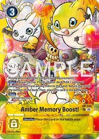 Amber Memory Boost! (Alternate Art) - Starter Deck 23: Beatbreak - Digimon Card Game card