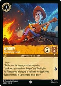 Woody - Waiting for a Friend - Wilds Unknown - Disney Lorcana card