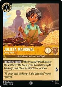 Julieta Madrigal - Caring Baker - Wilds Unknown - Disney Lorcana card