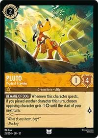 Pluto - Vigilant Traveler - Wilds Unknown - Disney Lorcana card