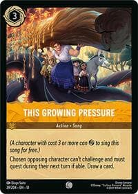 This Growing Pressure - Wilds Unknown - Disney Lorcana card