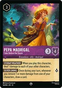 Pepa Madrigal - Calm Before the Storm - Wilds Unknown - Disney Lorcana card