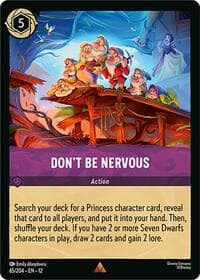 Don't Be Nervous - Wilds Unknown - Disney Lorcana card