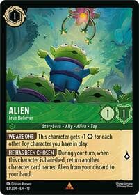 Alien - True Believer - Wilds Unknown - Disney Lorcana card