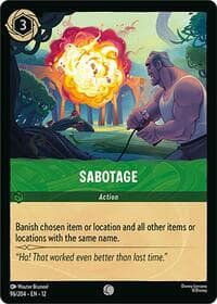 Sabotage - Wilds Unknown - Disney Lorcana card