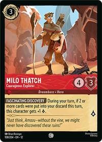 Milo Thatch - Courageous Explorer - Wilds Unknown - Disney Lorcana card