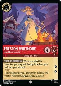 Preston Whitmore - Expedition Financier - Wilds Unknown - Disney Lorcana card