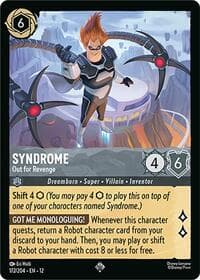 Syndrome - Out for Revenge - Wilds Unknown - Disney Lorcana card