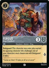 Fergus - King of DunBroch - Wilds Unknown - Disney Lorcana card