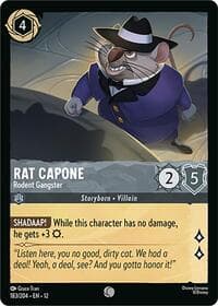 Rat Capone - Rodent Gangster - Wilds Unknown - Disney Lorcana card