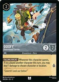 Goofy - Determined Traveler - Wilds Unknown - Disney Lorcana card