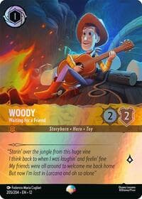 Woody - Waiting for a Friend (Epic) - Wilds Unknown - Disney Lorcana card