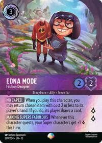 Edna Mode - Fashion Designer (Epic) - Wilds Unknown - Disney Lorcana card