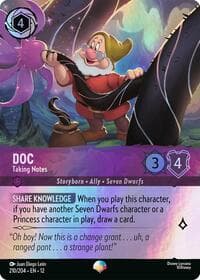 Doc - Taking Notes (Epic) - Wilds Unknown - Disney Lorcana card