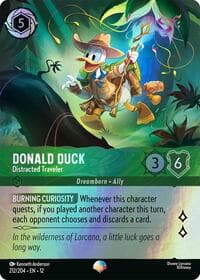 Donald Duck - Distracted Traveler (Epic) - Wilds Unknown - Disney Lorcana card
