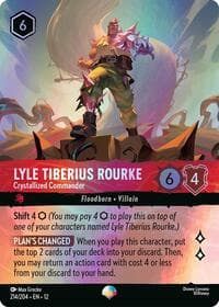 Lyle Tiberius Rourke - Crystallized Commander (Epic) - Wilds Unknown - Disney Lorcana card