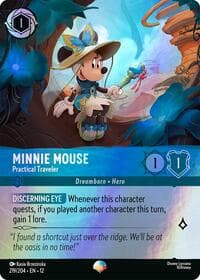 Minnie Mouse - Practical Traveler (Epic) - Wilds Unknown - Disney Lorcana card