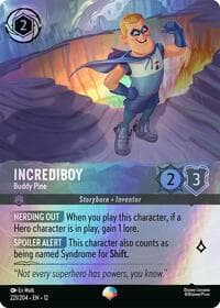 Incrediboy - Buddy Pine (Epic) - Wilds Unknown - Disney Lorcana card