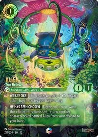 Alien - True Believer (Enchanted) - Wilds Unknown - Disney Lorcana card