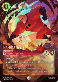 Mr. Incredible - Super Strong (Enchanted) - Wilds Unknown - Disney Lorcana card