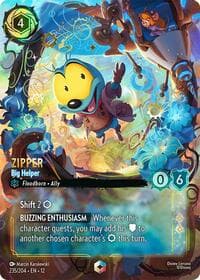 Zipper - Big Helper (Enchanted) - Wilds Unknown - Disney Lorcana card