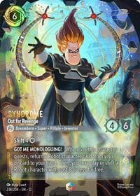 Syndrome - Out for Revenge (Enchanted) - Wilds Unknown - Disney Lorcana card