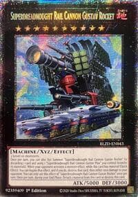 Superdreadnought Rail Cannon Gustav Rocket (Starlight Rare) - Blazing Dominion - YuGiOh card