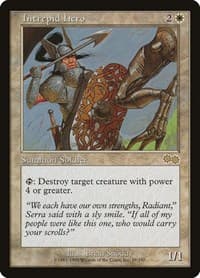 Intrepid Hero - Urza's Saga - Magic: The Gathering card