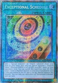 Exceptional Schedule (Starlight Rare) - Blazing Dominion - YuGiOh card