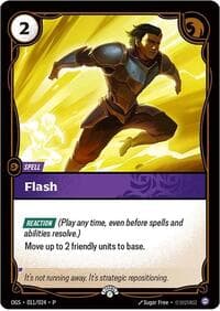 Flash - Riftbound Organized Play Promotional Cards - Riftbound: League of Legends Trading Card Game card