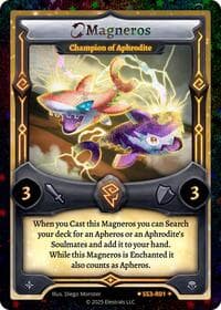 Magneros - Champion of Aphrodite - Shattered Stars Chapter 3 [SS3] - Elestrals card