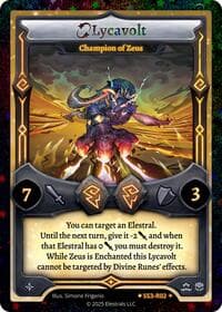 Lycavolt - Champion of Zeus - Shattered Stars Chapter 3 [SS3] - Elestrals card