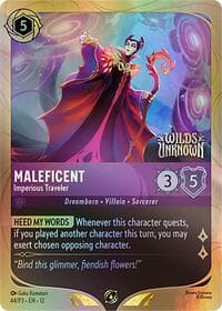 Maleficent - Imperious Traveler - Disney Lorcana Promo Cards - Disney Lorcana card