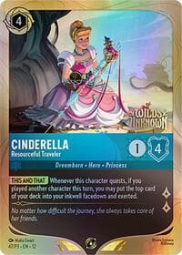 Cinderella - Resourceful Traveler - Disney Lorcana Promo Cards - Disney Lorcana card
