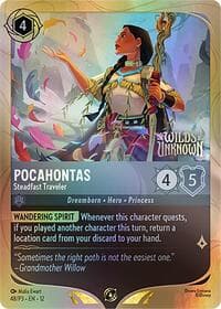 Pocahontas - Steadfast Traveler - Disney Lorcana Promo Cards - Disney Lorcana card
