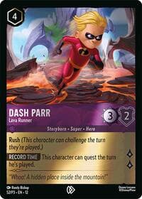 Dash Parr - Lava Runner - Disney Lorcana Promo Cards - Disney Lorcana card