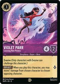 Violet Parr - Learning New Powers - Disney Lorcana Promo Cards - Disney Lorcana card