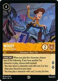 Woody - Helping a Friend - Disney Lorcana Promo Cards - Disney Lorcana card