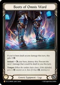 Boots of Omnis Ward - Omens of the Third Age - Flesh and Blood TCG card