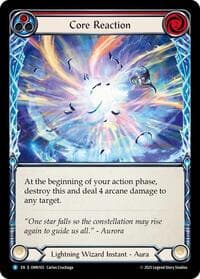 Core Reaction (Red) - Omens of the Third Age - Flesh and Blood TCG card