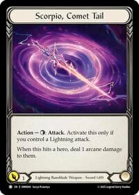 Scorpio, Comet Tail - Omens of the Third Age - Flesh and Blood TCG card