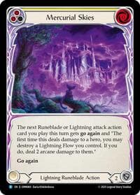 Mercurial Skies (Yellow) - Omens of the Third Age - Flesh and Blood TCG card