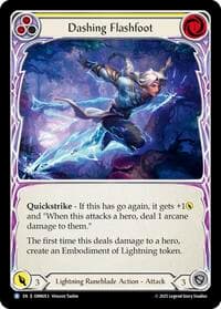 Dashing Flashfoot - Omens of the Third Age - Flesh and Blood TCG card