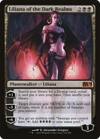 Liliana of the Dark Realms - Magic 2014 (M14) - Magic: The Gathering card
