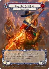 Emeritus Scolding (Red) (Marvel) - TNP007 - Flesh and Blood: Promo Cards - Flesh and Blood TCG card