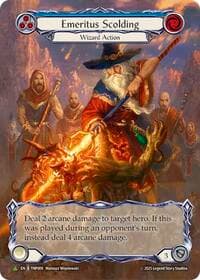 Emeritus Scolding (Blue) (Marvel) - TNP009 - Flesh and Blood: Promo Cards - Flesh and Blood TCG card