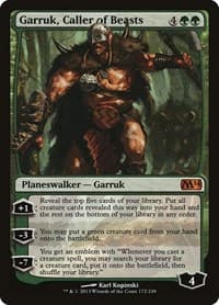 Garruk, Caller of Beasts - Magic 2014 (M14) - Magic: The Gathering card
