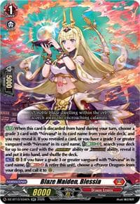 Blaze Maiden, Blessia - DZ-BT13: Parallactic Clash - Cardfight Vanguard card
